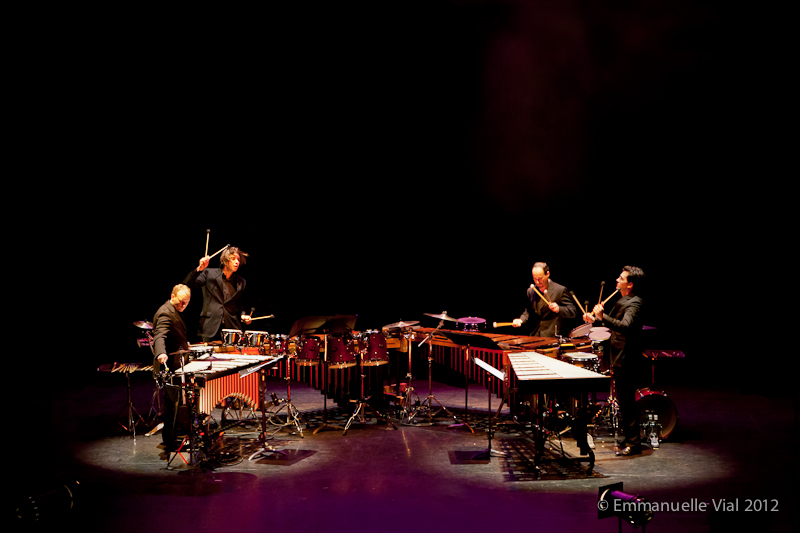 Quatuor Beat interprète Kromoritmos sur scène